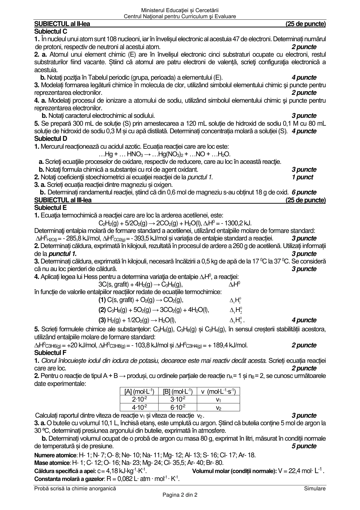 Pagina din subiect cu figura sau tabelul itemului