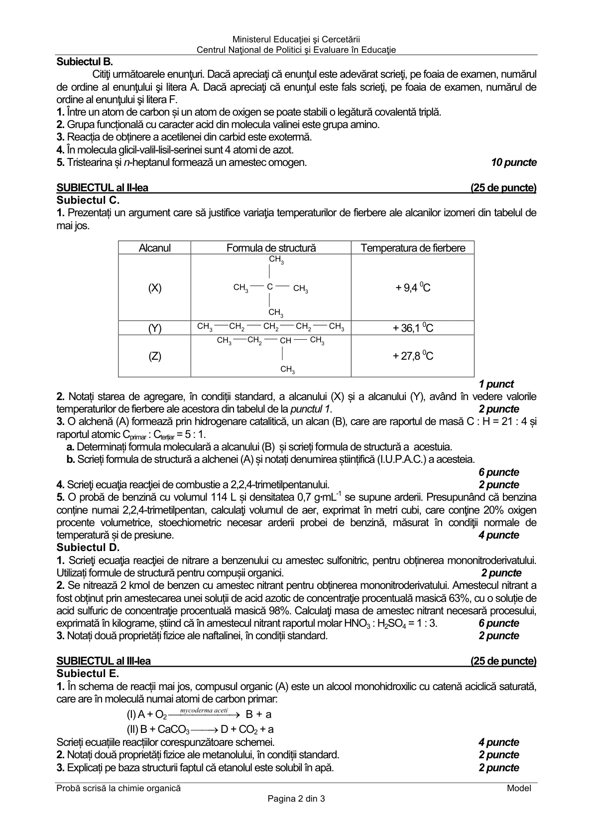 Pagina din subiect cu figura sau tabelul itemului
