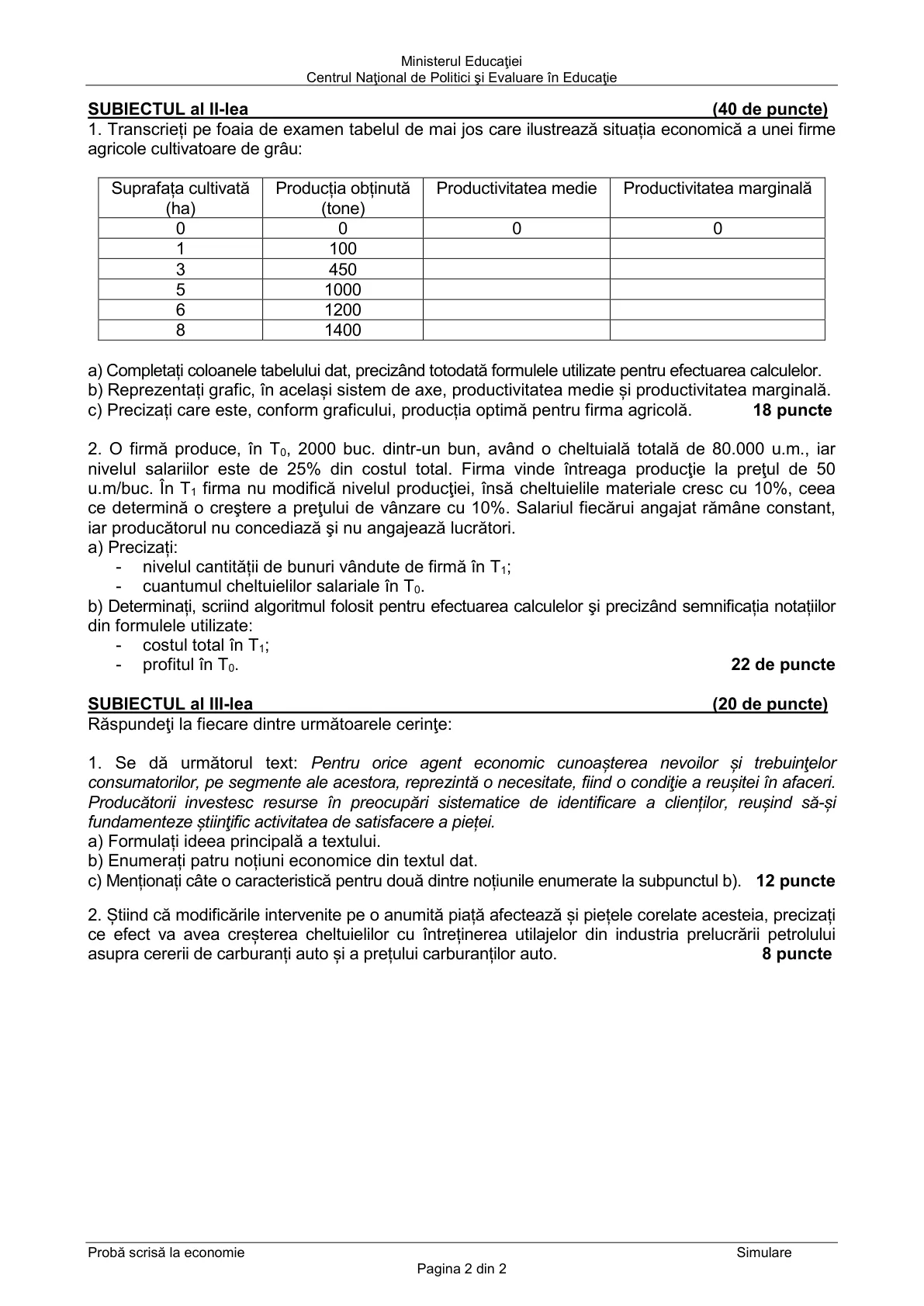 Pagina din subiect cu figura sau tabelul itemului