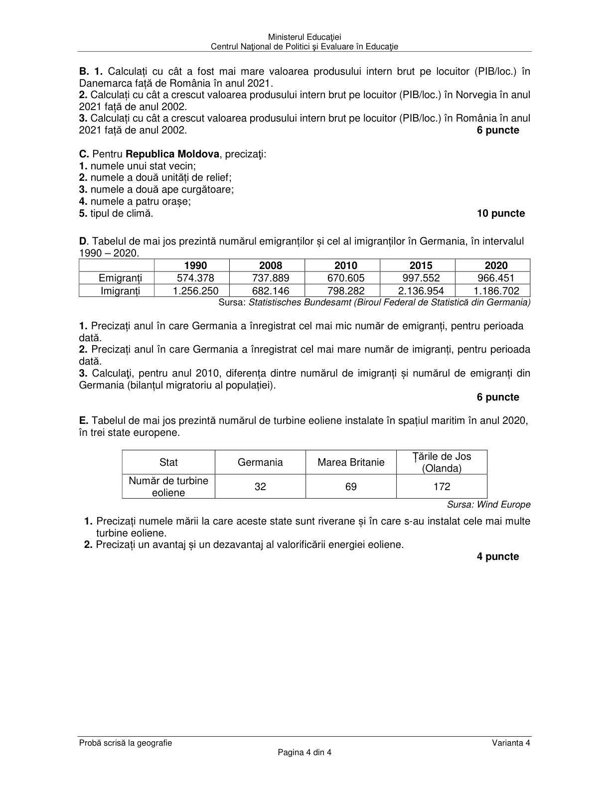 Pagina din subiect cu figura sau tabelul itemului