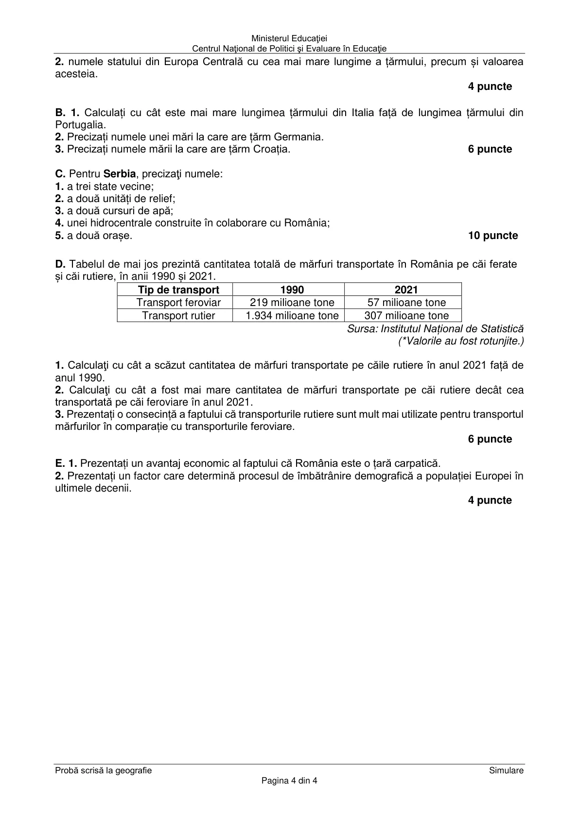 Pagina din subiect cu figura sau tabelul itemului