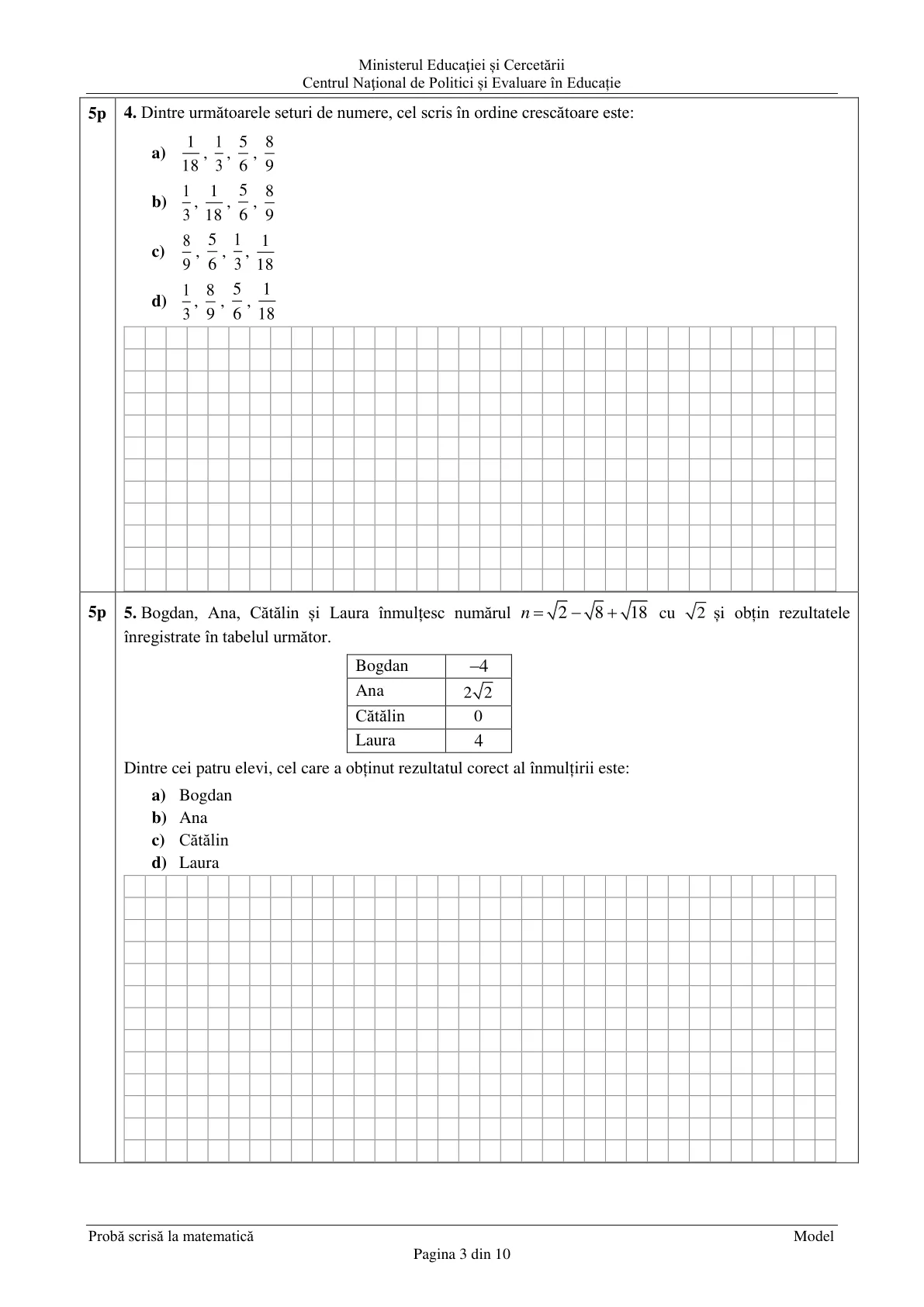Pagina din subiect cu figura sau tabelul itemului